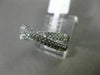 ESTATE WIDE .55CT DIAMOND 18KT WHITE GOLD 3D MULTI ROW CRISS CROSS X LOVE RING