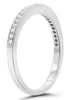 .17CT DIAMOND 14KT WHITE GOLD 3D ROUND FILIGREE SEMI ETERNITY ANNIVERSARY RING