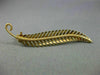 ESTATE 18K YELLOW GOLD CLASSIC HANDCRAFTED FILIGREE FLORAL LEAF BROOCH PIN 26661
