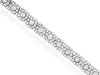 ESTATE 2.0CT DIAMOND 14KT WHITE GOLD ROUND CLASSIC MULTI FLOWER TENNIS BRACELET
