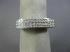 ESTATE 1.14CT PRINCESS DIAMOND 18KT WHITE GOLD 3 ROW INVISIBLE ANNIVERSARY RING