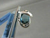 ESTATE WIDE 27MM 18KT WHITE 6.05CT AAA BLUE TOPAZ, DIAMONDS GOLD RING