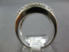 ESTATE WIDE 1.52CT DIAMOND 18KT WHITE GOLD 3D ROUND & BAGUETTE ANNIVERSARY RING