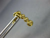 ESTATE .63CT DIAMOND 18KT YELLOW GOLD 3D CLUSTER FLOWER JOURNEY HANGING EARRINGS