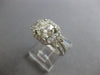 WIDE 1.84CT DIAMOND 18KT WHITE GOLD ROUND SOLITAIRE HALO SQUARE ENGAGEMENT RING