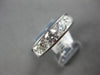 LARGE 2.0CT DIAMOND 14KT WIHITE GOLD 3D CHANNEL ROUND WEDDDING ANNIVERSARY RING