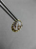 ANTIQUE 14KT YELLOW GOLD 3D HANDCRAFTED LADY CAMEO OVAL STUD EARRINGS #25295