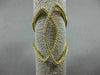 ESTATE LARGE .50CT ROUND DIAMOND 14K YELLOW GOLD 3D OPEN INFINITY PEACE FUN RING
