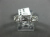 ANTIQUE WIDE .35CT DIAMOND 18KT WHITE GOLD 3D FILIGREE SQUARE ETERNITY RING 9253