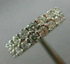 WIDE 4.4CT ROUND DIAMOND 14K WHITE GOLD DOUBLE ETERNITY WEDDING ANNIVERSARY RING