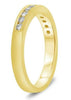 .34CT DIAMOND 14KT YELLOW GOLD ROUND CHANNEL FILIGREE MILGRAIN ANNIVERSARY RING
