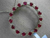 ESTATE LARGE 2.33CT DIAMOND & AAA RUBY 14KT WHITE GOLD 3D CIRCLE OF LIFE PENDANT