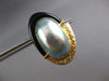 EXTRA LARGE AAA ONYX & TAHITIAN PEARL 14KT YELLOW GOLD HANGING EARRINGS #27183