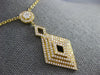 ESTATE LARGE .69CT DIAMOND 18KT YELLOW GOLD MULTI ROW SQUARE INFINITY NECKLACE