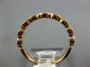 ESTATE .07CT DIAMOND 14K ROSE GOLD 2MM MARQUISE SHAPE FILIGREE ANNIVERSARY RING