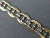 ESTATE 14KT WHITE & YELLOW GOLD MARINER DIAMOND CUT DESIGN WOMEN BRACELET #22854