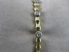 ESTATE .85CTW DIAMOND 14K WHITE YELLOW GOLD BAMBOO LINK BRACELET 4MM WIDE #10186