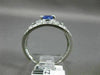 WIDE 1.05CT DIAMOND & AAA TANZANIITE 14KT WHITE GOLD 3D FILIGREE ENGAGEMENT RING