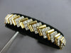 ESTATE LARGE 2.0CT DIAMOND 14KT 2 TONE GOLD 3D MULTI ROW V SHAPE TENNIS BRACELET