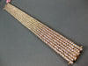 WIDE & LARGE 16.02CT LIGHT PINK DIAMOND 18KT ROSE GOLD MULTI ROW TENNIS BRACELET