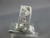 WIDE 1.05CT DIAMOND 18KT WHITE GOLD 3D OPEN FILIGREE ETERNITY ANNIVERSARY RING