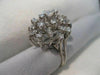 ANTIQUE 1.14CT OLD EURO MINE CUT DIAMOND 14K WHITE GOLD COCKTAIL RING F/G #18807