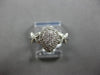 .27CT DIAMOND 14K WHITE GOLD CLUSTER PEAR SHAPE HALO FLOWER BUTTERFLY LOVE RING