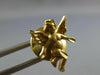 ESTATE 14KT YELLOW GOLD 3D HANDCRAFTED CLASSIC DIAMOND CUT ANGEL PIN #26996