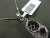 ESTATE .57CT DIAMOND & RUBY 14KT WHITE GOLD FILIGREE MILGRAIN BABY SHOE PENDANT