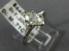 ESTATE .91CT MARQUISE & BAGUETTE DIAMOND 14KT WHITE GOLD ENGAGEMENT RING #22153