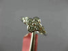 ESTATE .60CT DIAMOND 18KT WHITE GOLD 3D ROUND FOUR LEAF CLOVER FLOWER LOVE RING