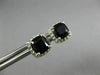 ESTATE 1.87CT DIAMOND & AAA BLACK ONYX 14K WHITE GOLD SQUARE HALO STUD EARRINNGS