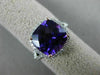 LARGE 3.94CT DIAMOND & AAA AMETHYST 14KT WHITE & ROSE GOLD HALO ENGAGEMENT RING