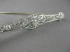 ANTIQUE 1.60CTW OLD MINE CUT DIAMOND PLATINUM OPEN FILIGREE PIN BROOCH F/G #2121