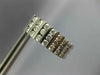 ESTATE 1.55CT DIAMOND 14KT WHITE GOLD 3D 3 ROW CHANNEL HANGING EARRINGS #1122