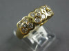 ESTATE .95CT DIAMOND 14KT YELLOW GOLD 3D FLOWER FOUR LEAF CLOVER ETOILE FUN RING