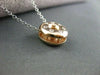 ESTATE .33CT DIAMOND ETOILE 14KT ROSE & WHITE GOLD CIRCLE OF LIFE PENDANT #10097