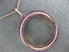 LARGE 1.95CT DIAMOND & AAA PINK SAPPHIRE 18KT ROSE GOLD CIRCLE OF LIFE PENDANT
