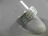 ESTATE LARGE 5.04CT PRINCESS CUT DIAMOND 18K WHITE GOLD ANNIVERSARY RING #20596