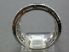 ESTATE WIDE 1.36CT MULTI COLOR DIAMOND 14KT WHITE GOLD 3D HEXAGON RING