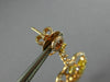 ESTATE 2.76CT MULTI COLOR FANCY DIAMOND 18KT TWO TONE GOLD 3D FLOWER EARRINGS