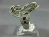 ESTATE EXTRA LARGE 2.72CT WHITE & BLACK DIAMOND 14KT WHITE GOLD 3D COCKTAIL RING