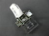 0.50CT PRINCESS DIAMOND 14KT WHITE GOLD 3 STONE SEMI MOUNT ENGAGEMENT RING #2872