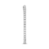 ESTATE 1.00CT DIAMOND 14K WHITE GOLD 3D CLASSIC INSIDE OUT HOOP HANGING EARRINGS