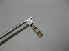 ANTIQUE .26CT DIAMOND 18K WHITE GOLD HANDCRAFTED FILIGREE SQUARE EARRINGS #28014