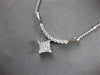 .50CT DIAMOND 14KT WHITE GOLD 3D ROUND & PRINCESS INVISIBLE GEOMETRICAL NECKLACE