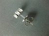 ESTATE .94CT DIAMOND 18KT WHITE GOLD 3D 8mm CLASSIC CLUSTER FLOWER STUD EARRINGS