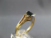 1.1CT DIAMOND & AAA SAPPHIRE 14K YELLOW GOLD SEMI BEZEL FILIGREE FRIENDSHIP RING