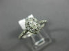 ESTATE .51CT ROUND & PEAR DIAMOND 14KT WHITE GOLD SEMI ETERNITY ENGAGEMENT RING