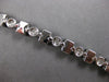 LARGE 20.24CT DIAMOND & AAA SAPPHIRE 18KT WHITE GOLD MULTI SHAPE TENNIS BRACELET